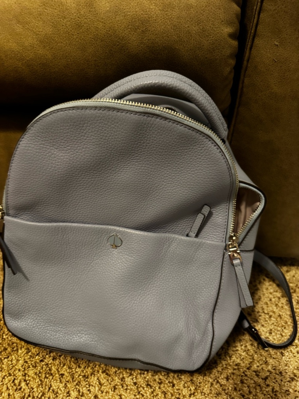 kate spade Light blue leather backpack purse